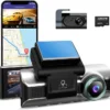 AZDOME M550 Pro 2CH Front 4K and Rear 1080P Dual Dash Cam, Built in 5GHz WiFi GPS Free 64GB Card